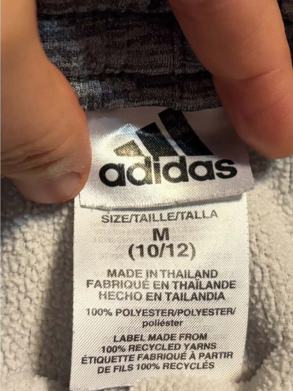 adidas Gray Kids Sweatpants with White Side Stripes